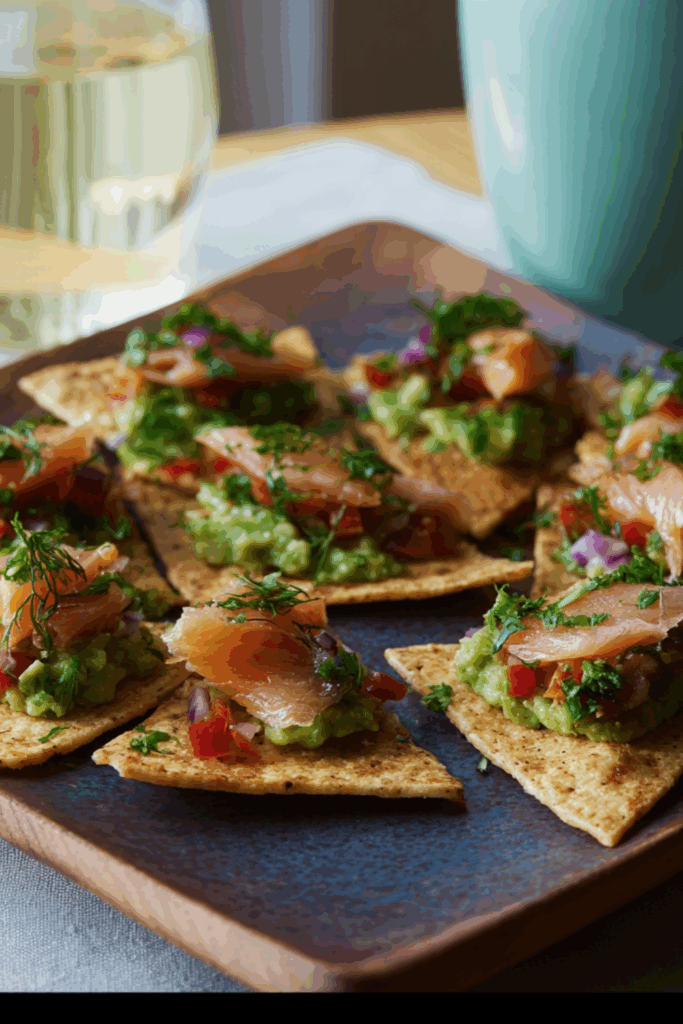 Marry Berry Guacamole and Hot-smoked Salmon Canapés Recipe