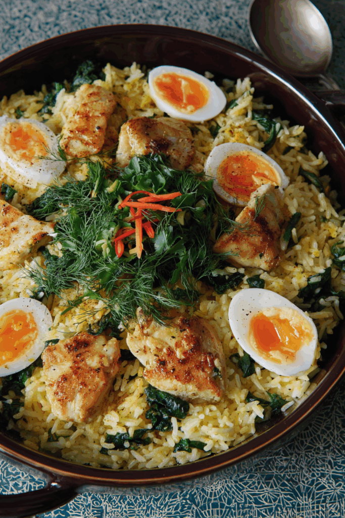 Marry Berry Kedgeree with Spinach and Herbs Recipe