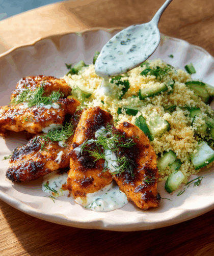 Marry Berry Marinated Spiced Chicken with Herby Couscous