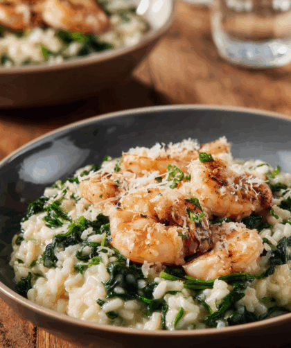 Marry Berry Risotto with Prawns, Watercress and Lemon Recipe