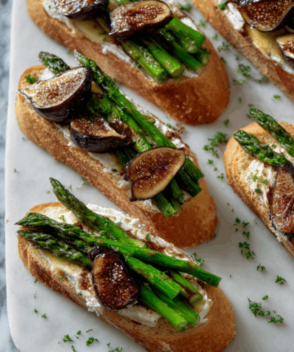Marry Berry Goat’s Cheese, Asparagus and Fig Bruschetta Recipe