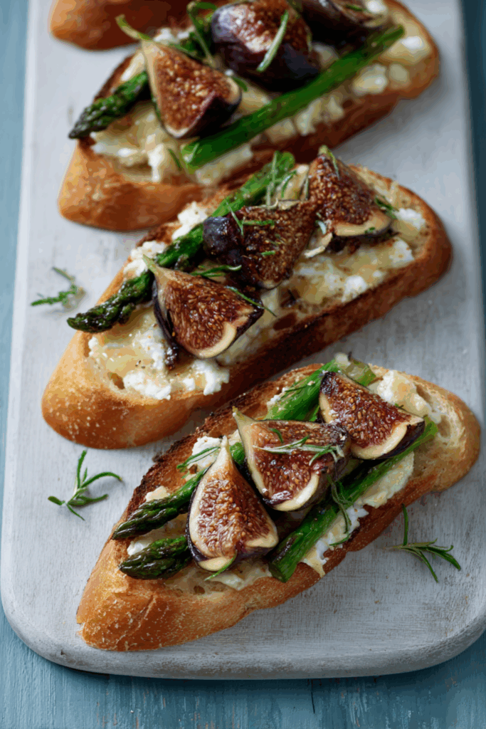 Marry Berry Goat’s Cheese, Asparagus and Fig Bruschetta Recipe