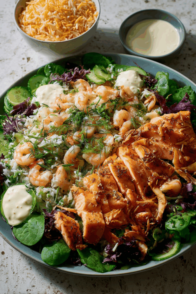 Marry Berry Seafood Salad with Pickled Veg Recipe