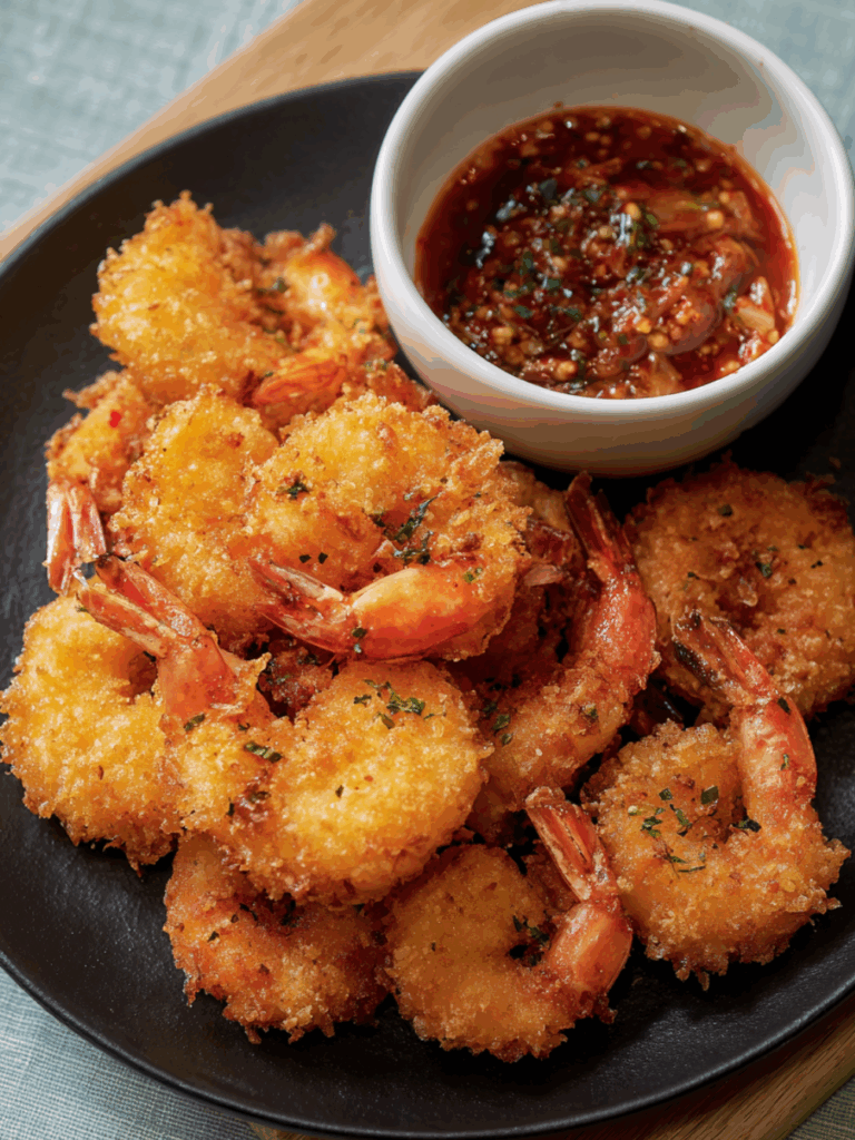 Marry Berry Panko Prawns with Mango Chilli Dipping Sauce Recipe