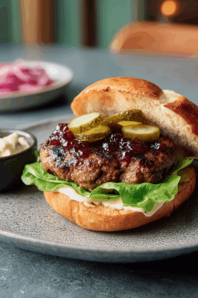 Marry Berry Venison and Bacon Burgers