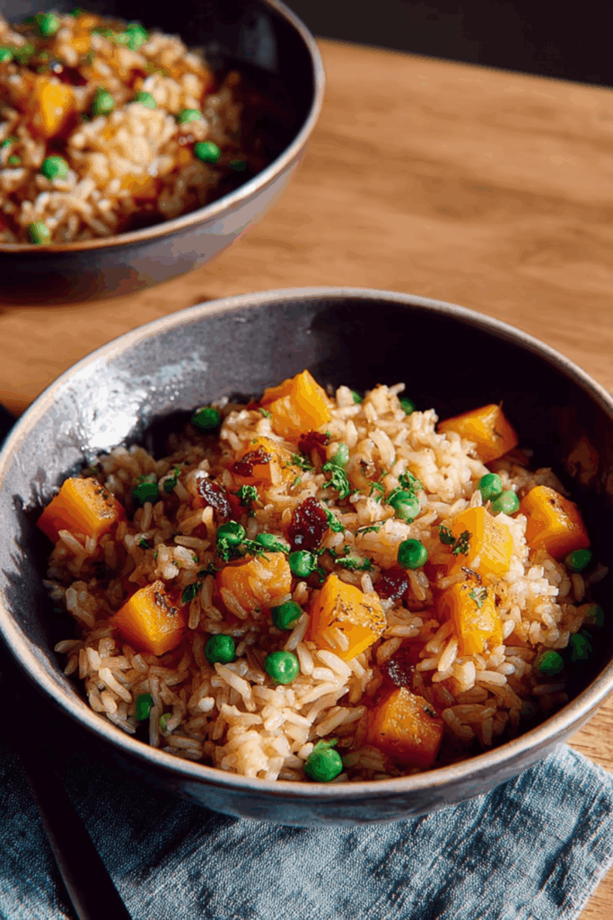 Marry Berry Brown Rice And Squash Stir-Fry