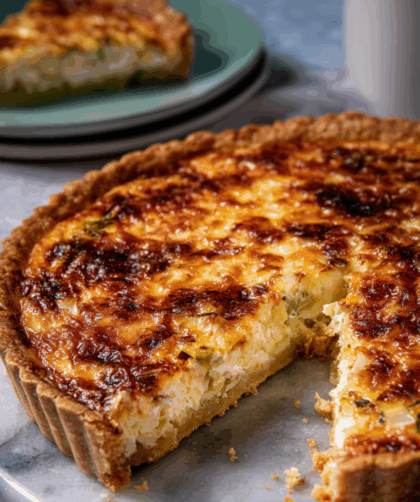 Marry Berry Leek And Gruyère Tart With Parmesan And Chive Pastry