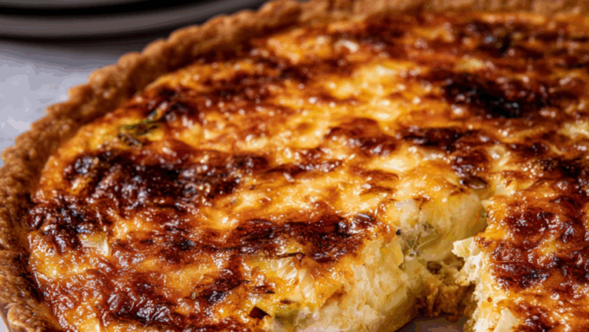 Marry Berry Leek And Gruyère Tart With Parmesan And Chive Pastry