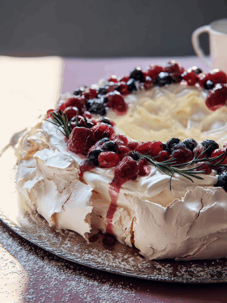 Marry Berry Cranachan Pavlova Wreath