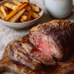 Mary Berry Roast Rib of Beef with Parsnips and Carrots