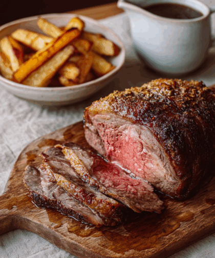 Mary Berry Roast Rib of Beef with Parsnips and Carrots