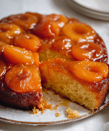 Marry Berry Upside-down Apricot and Cointreau Pudding