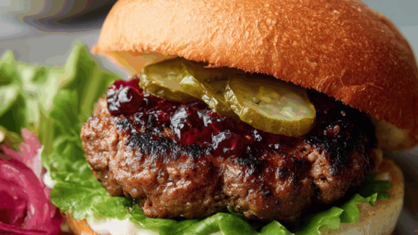 Marry Berry Venison and Bacon Burgers
