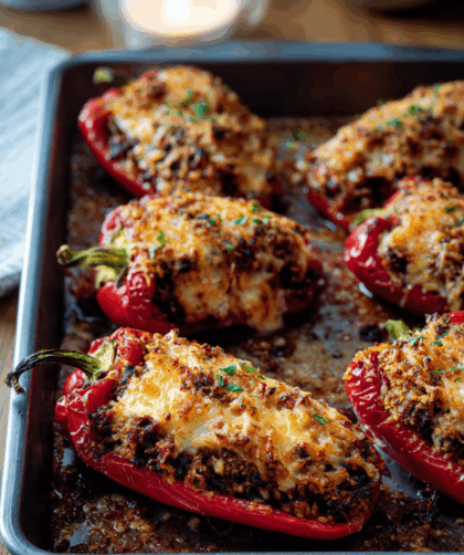 Marry Berry Lentil and Artichoke Romano Peppers