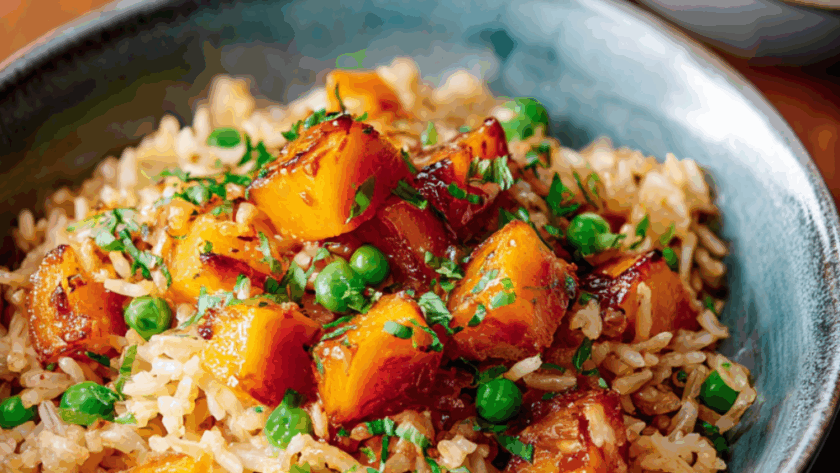 Marry Berry Brown Rice And Squash Stir-Fry