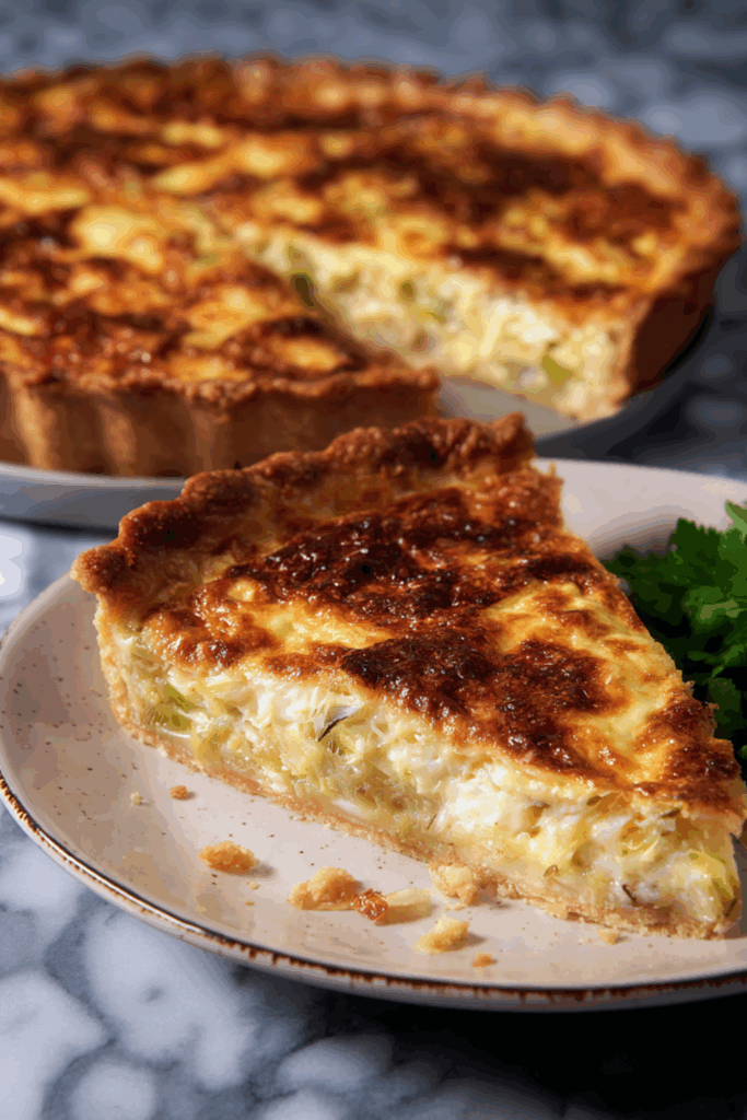 Marry Berry Leek And Gruyère Tart With Parmesan And Chive Pastry