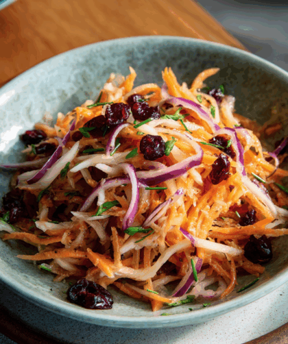 Mary Berry Sweet Potato and Celeriac Slaw