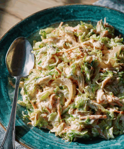 Mary Berry Brussels Sprout, Celeriac and Horseradish Slaw