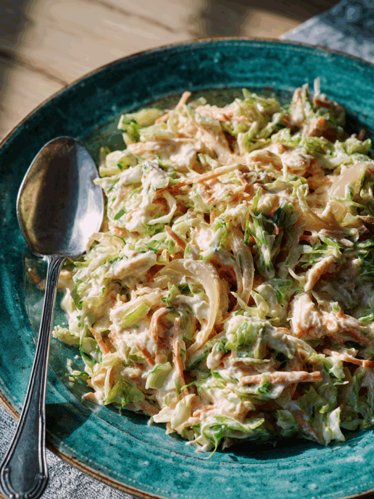 Mary Berry Brussels Sprout, Celeriac and Horseradish Slaw