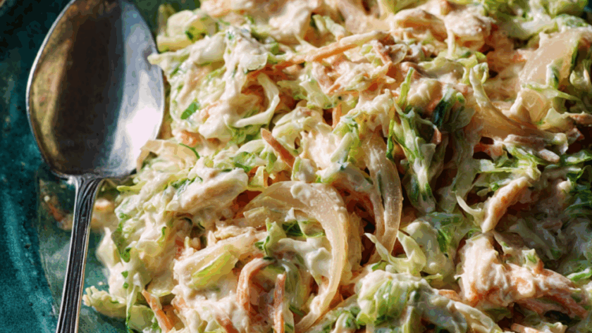 Mary Berry Brussels Sprout, Celeriac and Horseradish Slaw