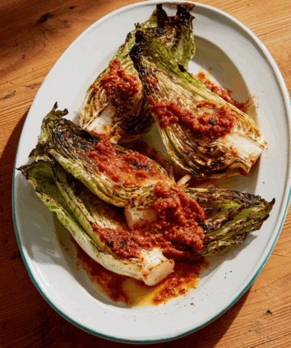 Mary Berry Chargrilled Pointed Cabbage with Tomato Dressing