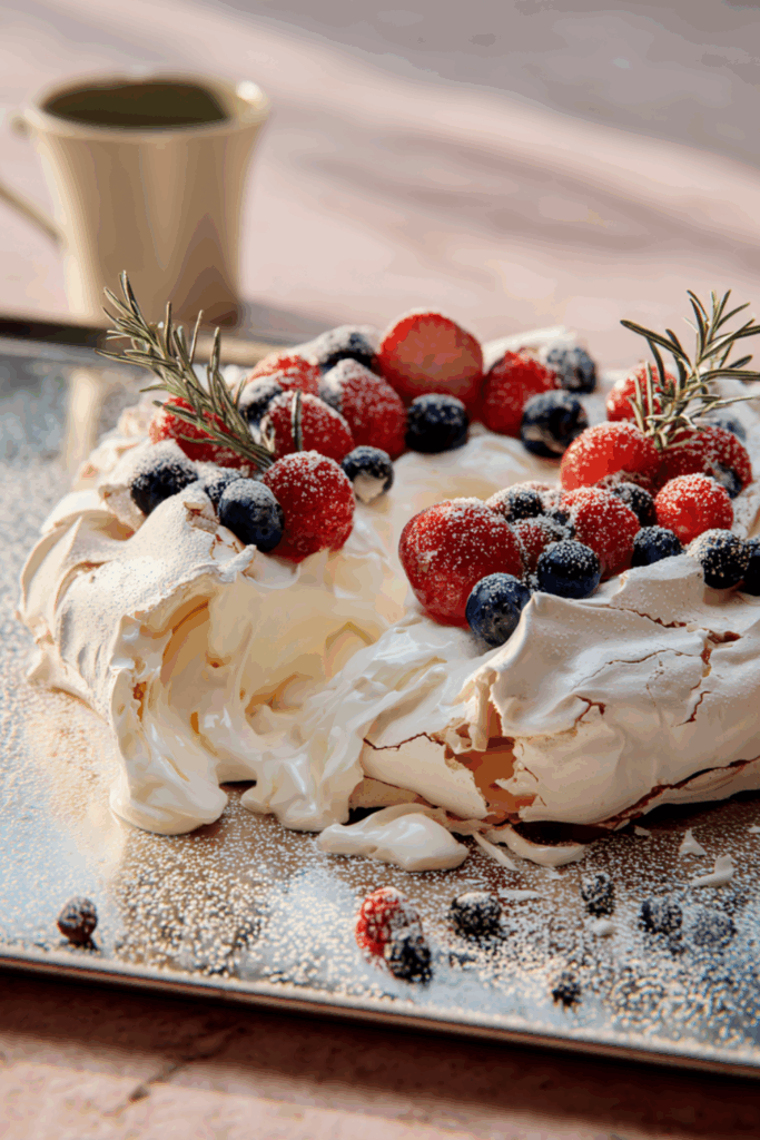 Marry Berry Cranachan Pavlova Wreath