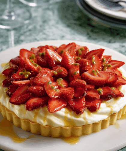 Marry Berry Strawberry and Passionfruit Shortbread Dessert