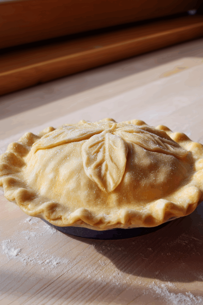 Marry Berry Rhubarb Plate Pie with Brandy Cream