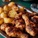 Marry Berry Honey Mustard Chicken with Rustic Potatoes